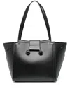 Marni Structured Black Calf Leather Handbag In Black