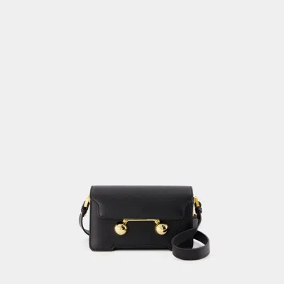 MARNI MINI SHOULDER BAG - MARNI - LEATHER - BLACK