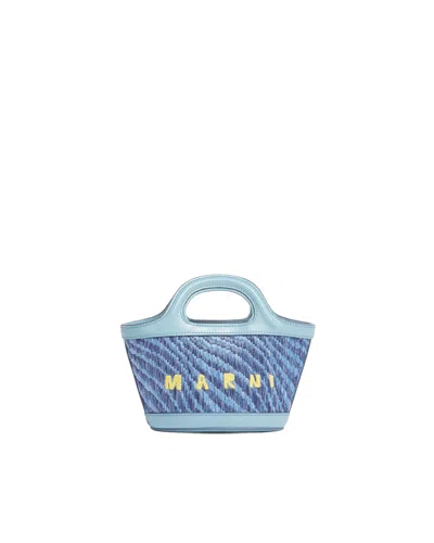 Marni Mini Shoulder Bag In Blue