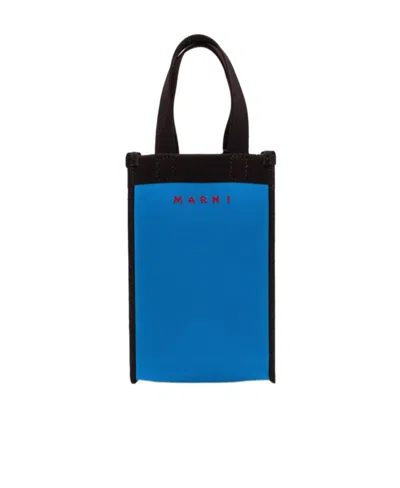 Marni Mini Shoulder Bag In Blue