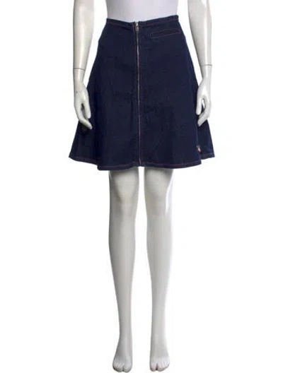 Pre-owned Marni Mini Skirt In Blue