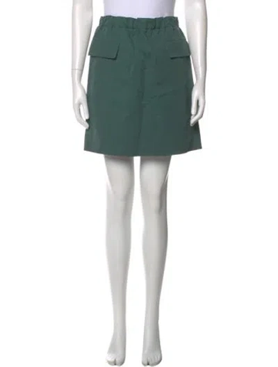 Pre-owned Marni Mini Skirt In Green