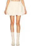 Marni "air Balloon Pleated Elastic Waistband" Skirt In Ivory