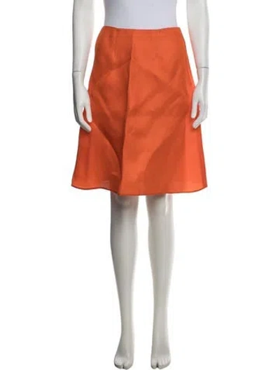 Pre-owned Marni Mini Skirt In Orange