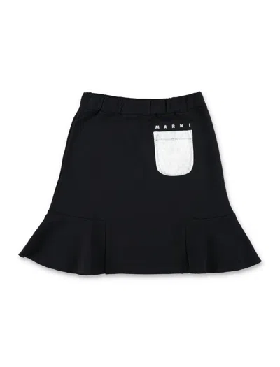 Marni Kids' Mini Skirt Pocket In Black