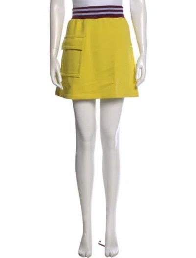Pre-owned Marni Mini Skirt In Yellow