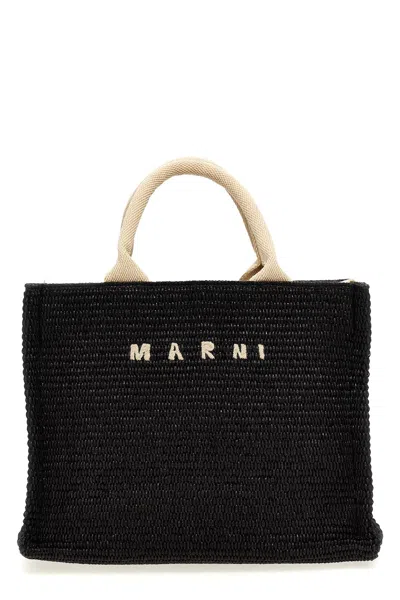 Marni 'mini Tote' Shopping Bag In Black