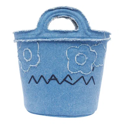 Marni Mini Tropicalia Bucket Bag In Blue