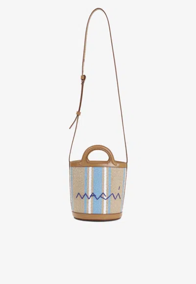Marni Mini Tropicalia Bucket Bag In Multicolor