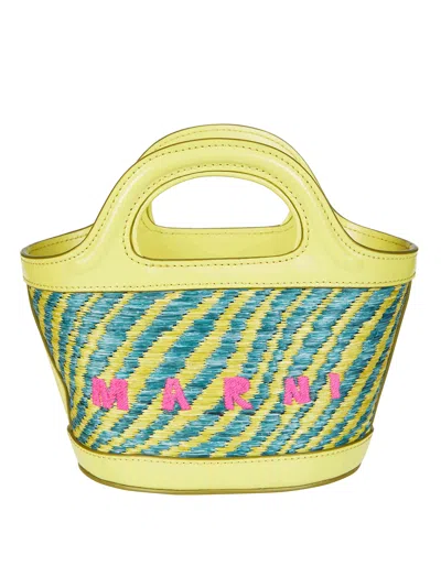 Marni Mini Tropicalia Handbag In Green