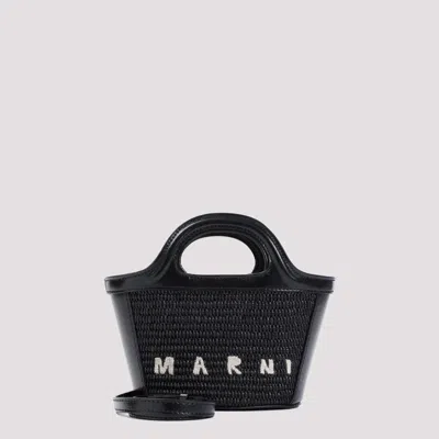 Marni Mini Tropicalia Micro Handbag In Black