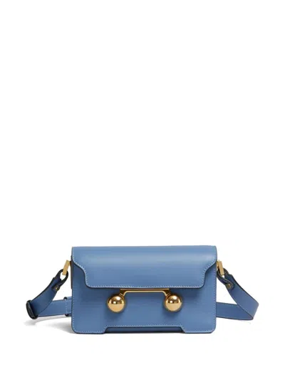 MARNI MINI TRUNKAROO LEATHER SHOULDER BAG