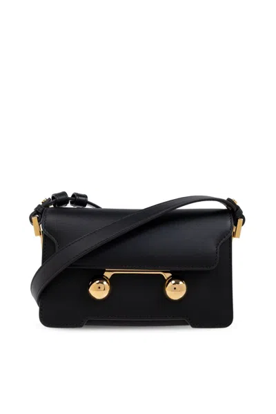 Marni Mini Trunkaroo Shoulder Bag In Black