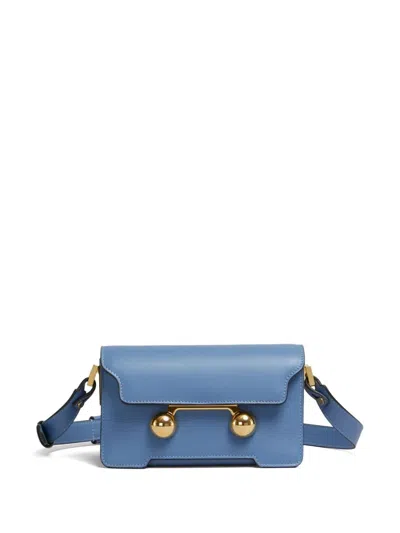 Marni Mini Trunkaroo Shoulder Bag In Blue