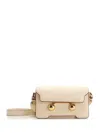Marni Cream Leather Trunkaroo Mini Shoulder Bag In White