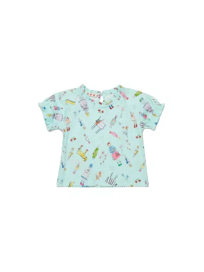 Marni Mini T-shirt For Girls In Blue