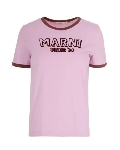 Marni Mini Women's T-shirt For Ss26 In Purple