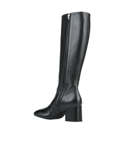 Marni Minimal Square-toe Leather Boots In Black
