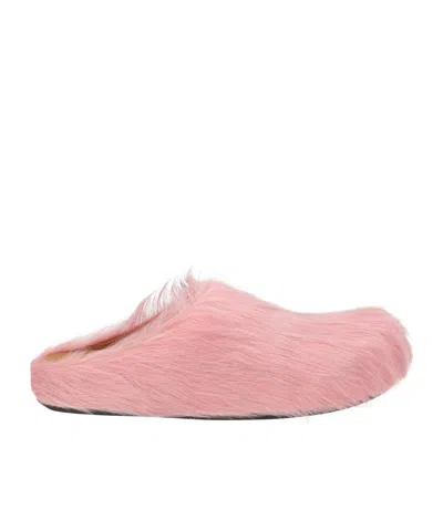 Marni Minimalist Genuine Leather Mules In Multi