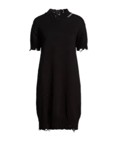 Marni Minimalist Knit Dress In Black