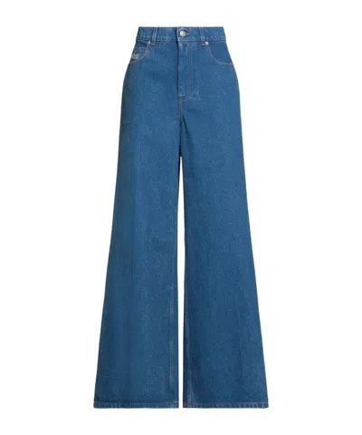 Marni Minimalist Loose Jeans In Blue