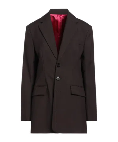 Marni Minimalist Single-breasted Blazer In Black