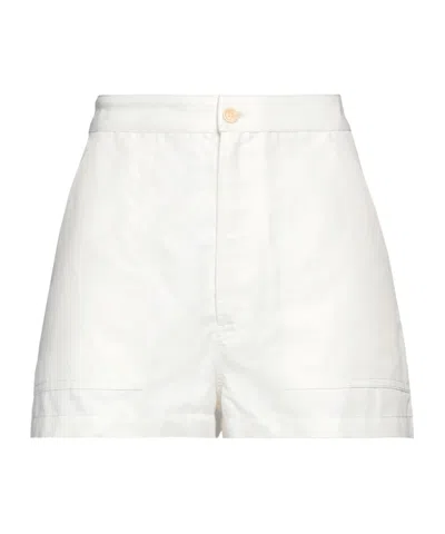 Marni Minimalist Solid Color Shorts In White