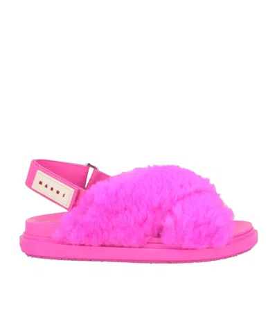 MARNI MINIMALIST WOOL SANDALS