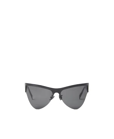 Marni Mirror Leg Hollowed-out Sunglasses In Gray