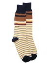 Marni Mixed Stripes Cotton Socks In Neutral
