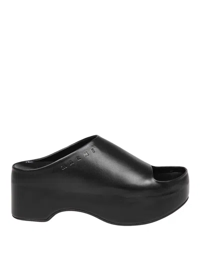 Marni Chunky Clog Sabot With In Black