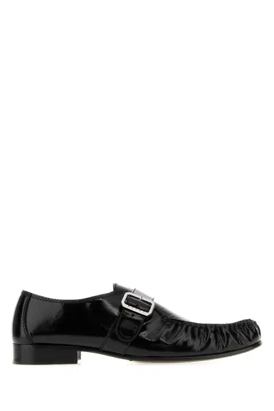 Marni Buckle-strap Lambskin Loafer In Multi