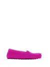 Marni Long-haired Leather Moccasins In