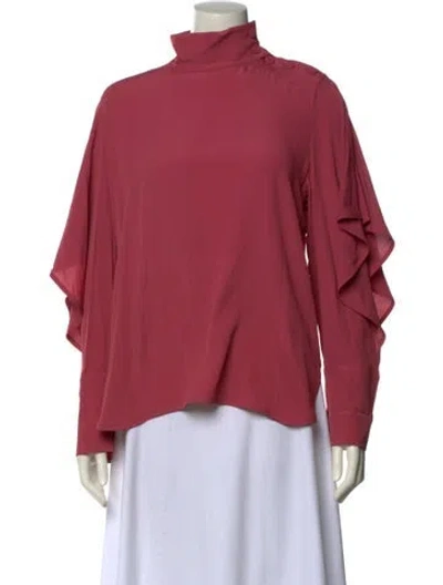 Pre-owned Marni Mock Neck Long Sleeve Sweatshirt In Pink