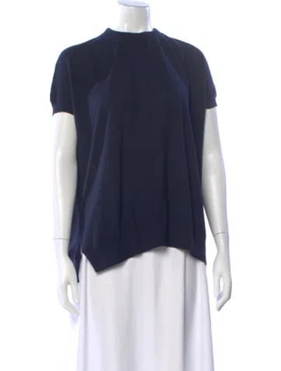 Pre-owned Marni Mock Neck Sweater In Blue