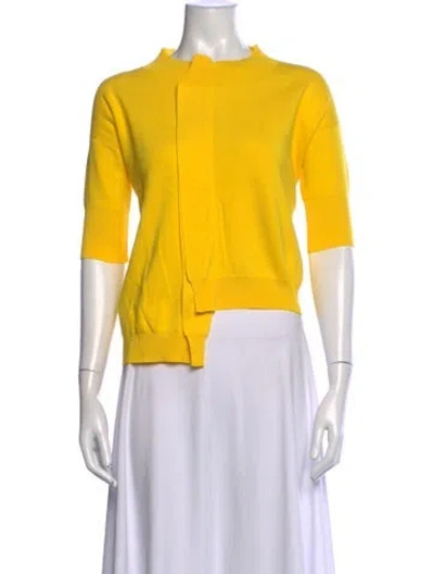 Pre-owned Marni Mock Neck Sweater In Yellow