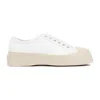 MARNI MODERN AND STYLISH WHITE LEATHER SNEAKERS FOR MEN