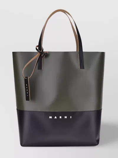 Marni Modern Two-tone Panel Tote Bag