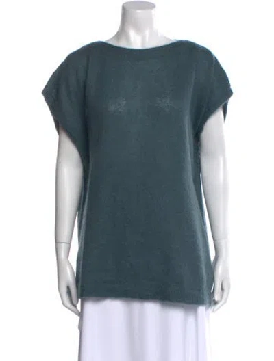 Pre-owned Marni Mohair Bateau Neckline Sweater In Blue