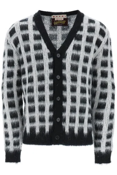 MARNI MOHAIR BLEND CARDIGAN