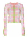 Marni V Neck Sweater In Nude & Neutrals
