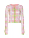 Marni V Neck Sweater In Pink