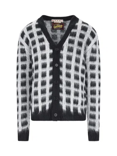 MARNI MARNI MOHAIR CARDIGAN – BLACK