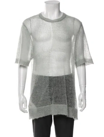Pre-owned Marni Mohair Crew Neck Pullover In Gray
