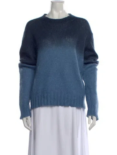 Pre-owned Marni Mohair Crew Neck Sweater In Green
