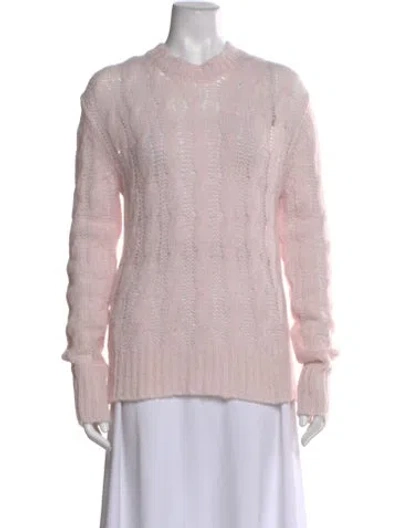 Pre-owned Marni Mohair Crew Neck Sweater In Pink