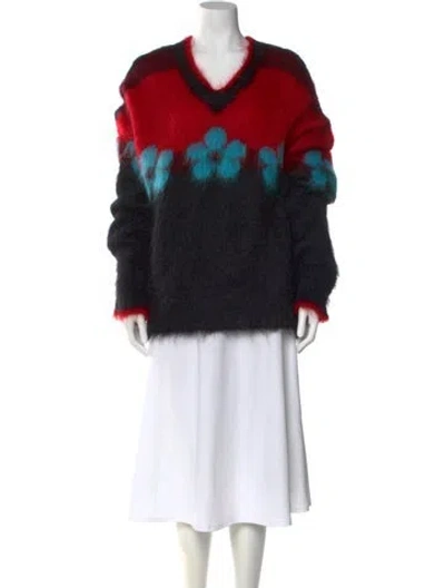 Pre-owned Marni Mohair Printed Sweater In Multi