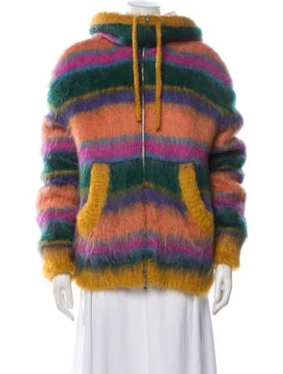 Pre-owned Marni Mohair Striped Jacket In Multi