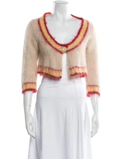 Pre-owned Marni Mohair Striped Sweater In Multi