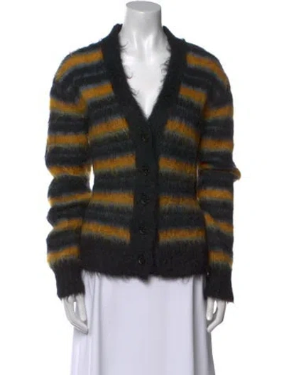 Pre-owned Marni Mohair Striped Sweater In Multi